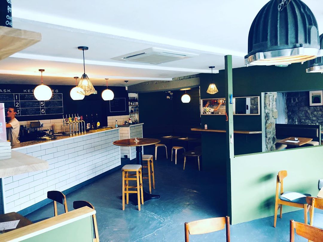 A view inside the bar