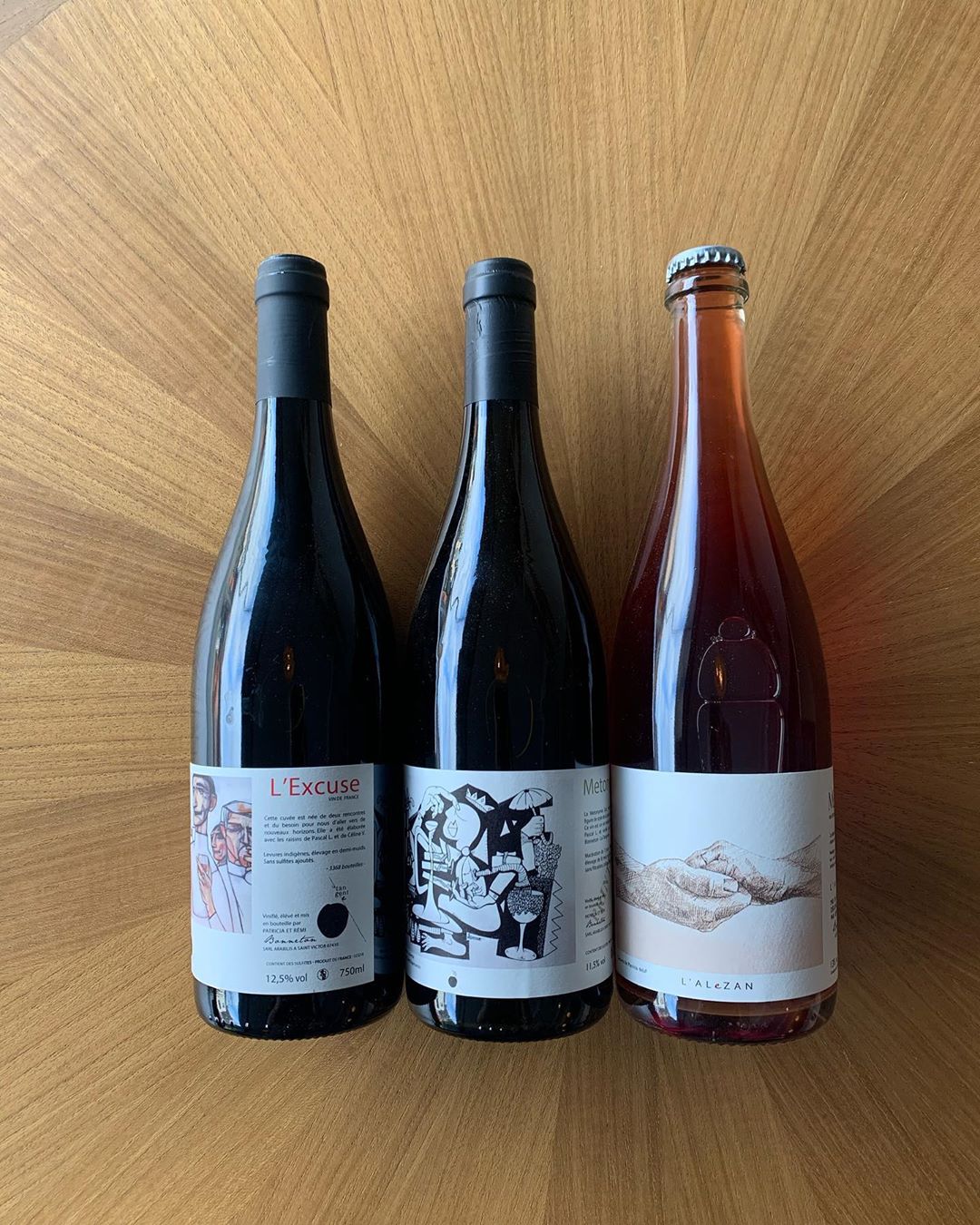 Some bottles of wine